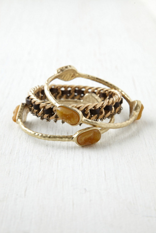 Druzy Moto Chain Bangle Pack