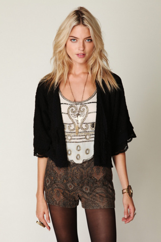 Embroidered Bed Jacket