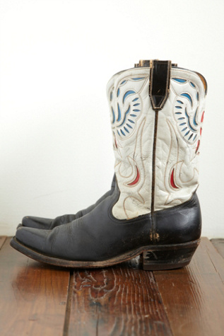 Free People Vintage 1950s Eagle Design Acme Western Boot in vintage-shoes