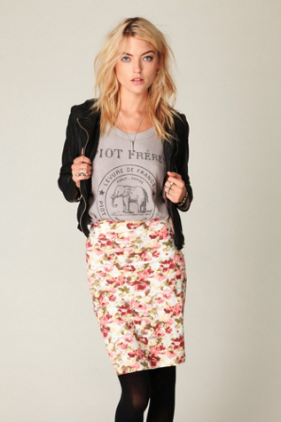 Flora High Waist Pencil