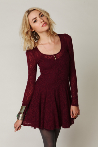 Floral Lace Fit and Flare Dress