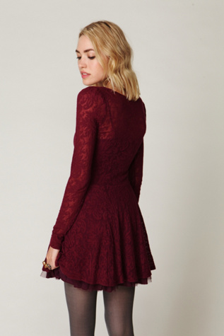 Floral Lace Fit and Flare Dress