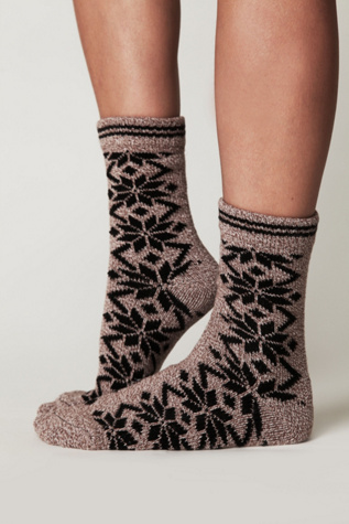 Poinsettia Boot Sock