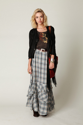 FP ONE Plaid Maxi Skirt