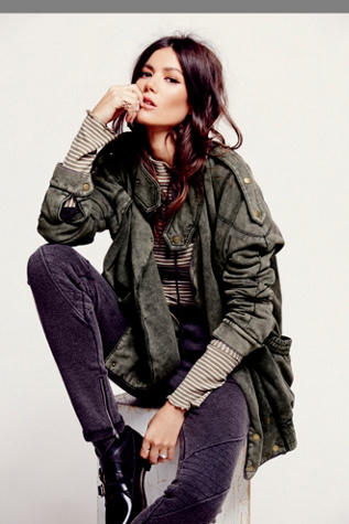 We The Free Oversized Fleece Moto Jacket
