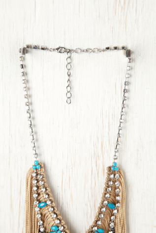 Rhinestone Fringe Bib
