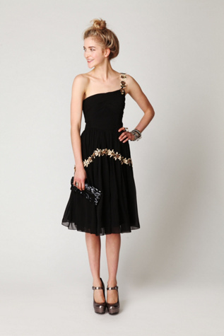 Kristals One Shoulder Party Dress 