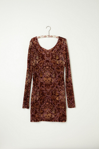 Velvet Burnout Bodycon Slip