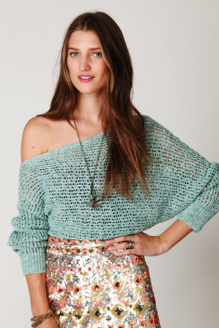 Speckle Ribbed Pullover