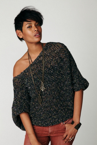 Speckle Ribbed Pullover
