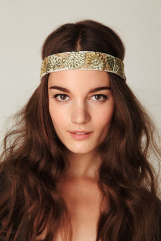 Embroidered in Floral Headband