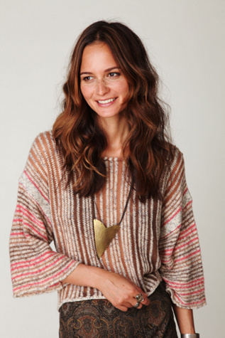 Stripe Cashmere Pullover
