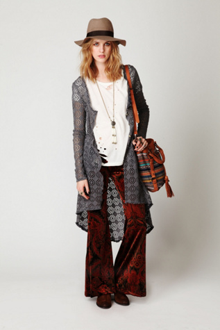Crochet Love Long Sleeve Cardi