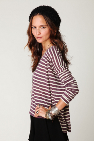 Striped Long Sleeve Boxy Tee