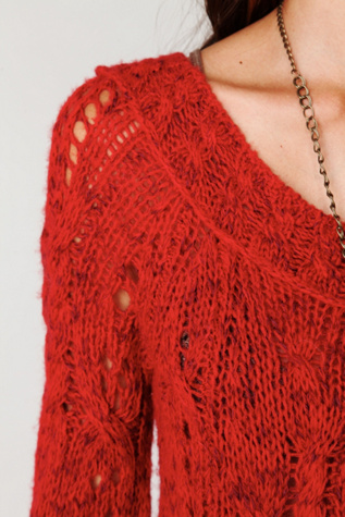 Fluted Cable Pullover