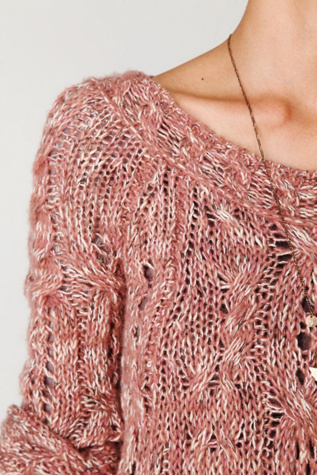 Fluted Cable Pullover