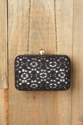 Black Crochet with Brass