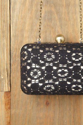 Black Crochet with Brass