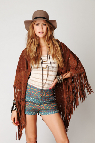 Age of Fringe Suede Scarf