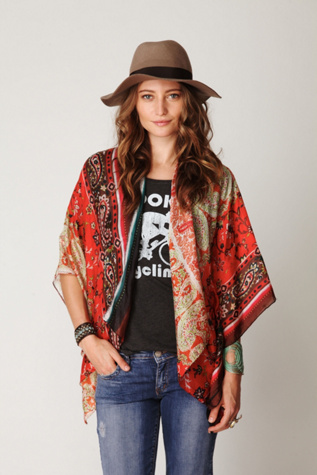 Parisian Print Kimono