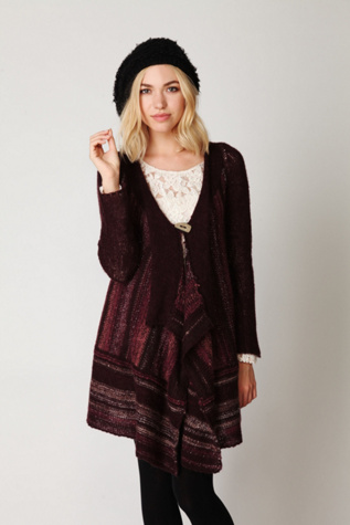 Lurex Stripe Cardigan