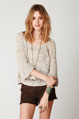 Tape Yarn Boxy Pullover