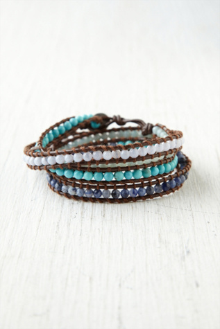 Pasel Semi Precious Wrap Bracelet