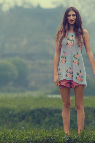 Blossoms Squared Sweater Tunic