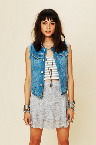 Cut Off Denim Vest
