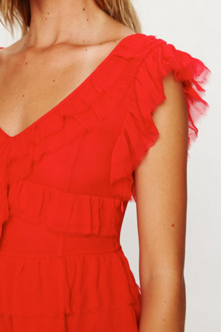 La Boheme Ruffle Dress