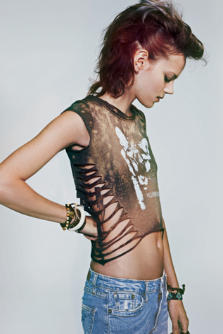 Cougar Shredded Tee