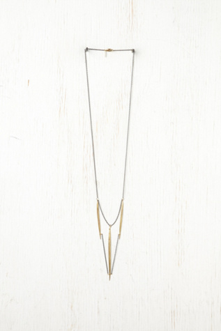 Gilded Quill Necklace