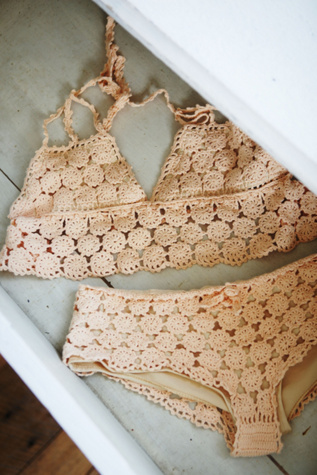 Daisy Crochet Bikini Top