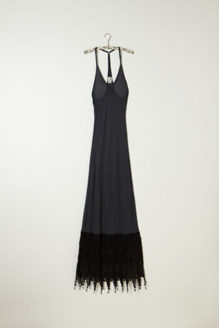 Slub Crochet Maxi Slip