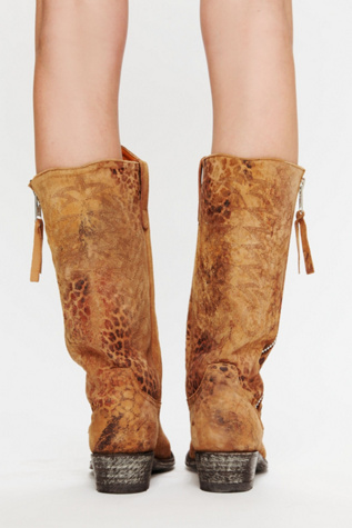 Feathered Zip Boot