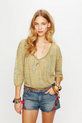 Saffron Fields Embellished Tee