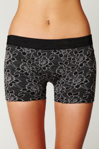 Intarsia Floral Boyshort