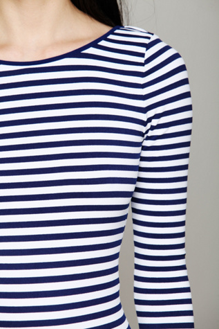 Navy Stripe / White