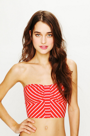 Engineered Stripe Bandeau