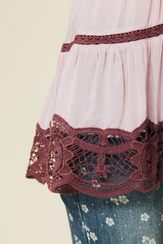 Viscose Voile Tiered Babydoll Cami