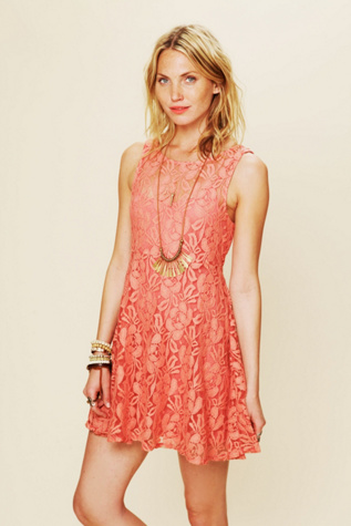 Sleeveless Miles of Lace Dress