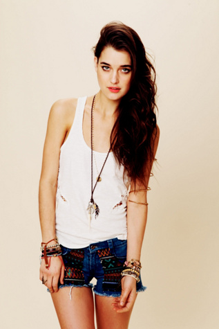 Guipil Rodeo Cutoff Shorts