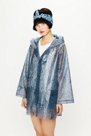 Printed Lace Raincoat