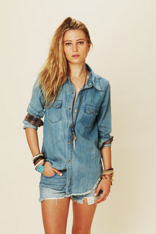 True Grit Denim Top