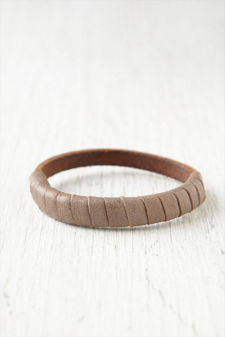 Wrapped Leather Bangle