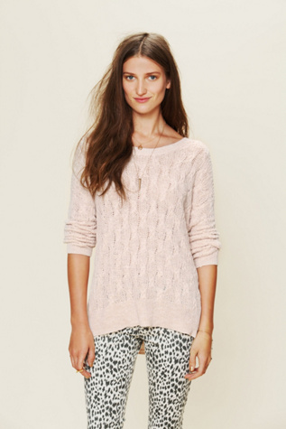 Free People Beach Cable Pullover 