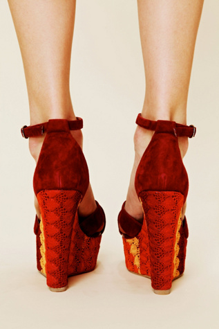 Wine Suede Lace