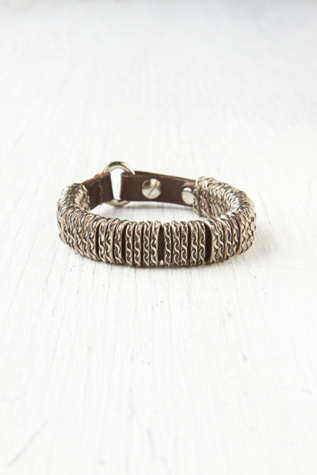 Coiled Leather Bracelet