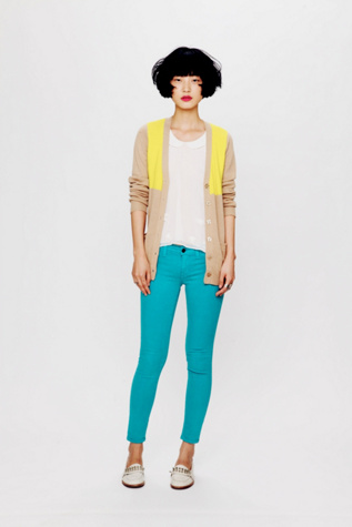 Color Ankle Crop Skinny
