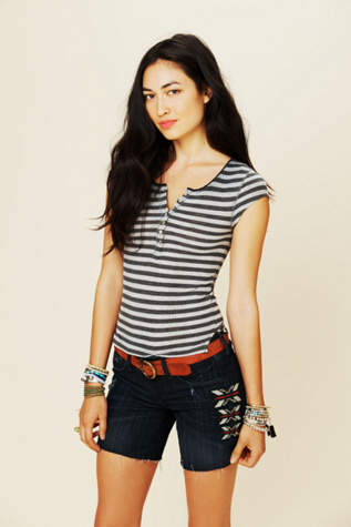 Sailor Stripe Rib Tee